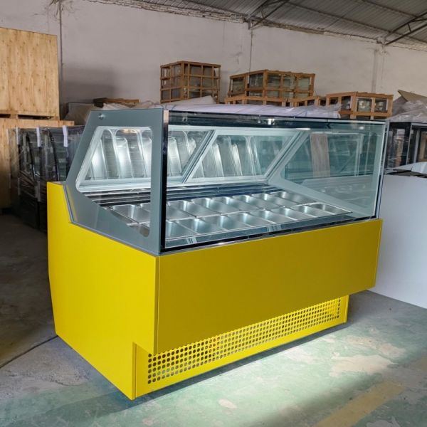 Commercial Ice Cream Display Case Quick Freeze for Dessert Fresh Popsicle