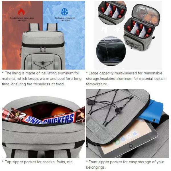 Custom Waterproof Lunch Bags Insulated Cooler Backpack