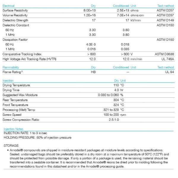 Жара Amodel AT-1002HS смолы PA Solvay PPA ясная ужесточатая стабилизировала