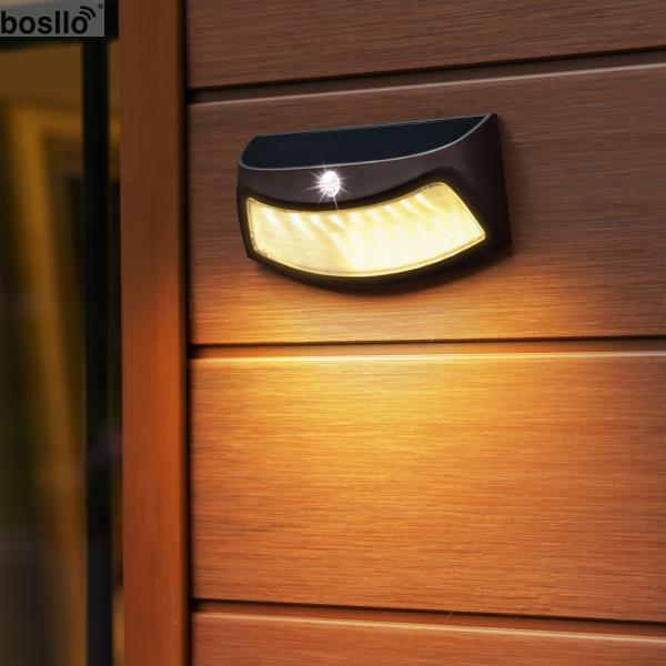 IP65 Солнечные настенные лампы Теплое освещение 3000K Настенные солнечные лампы