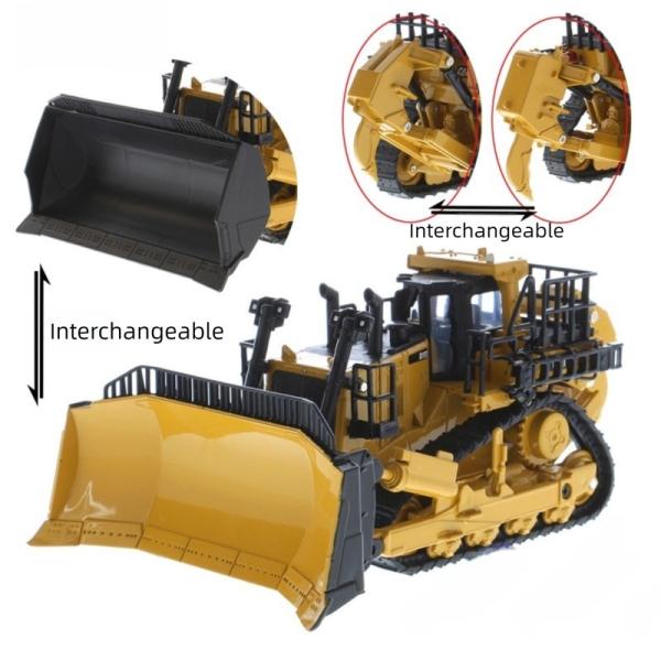 Diecast Masters D11 Bulldozer Engineering Truck Alloy Model 85637 with Accessories 1:64 Scale