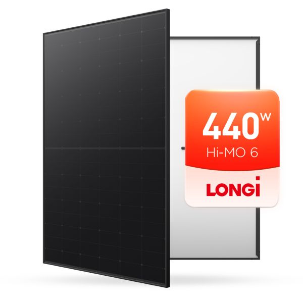 EU Warehouse Hi-MO6  Longi Bifacial Solar Panel PV 525w 530w 540w 550w Rooftop Solar Energy System