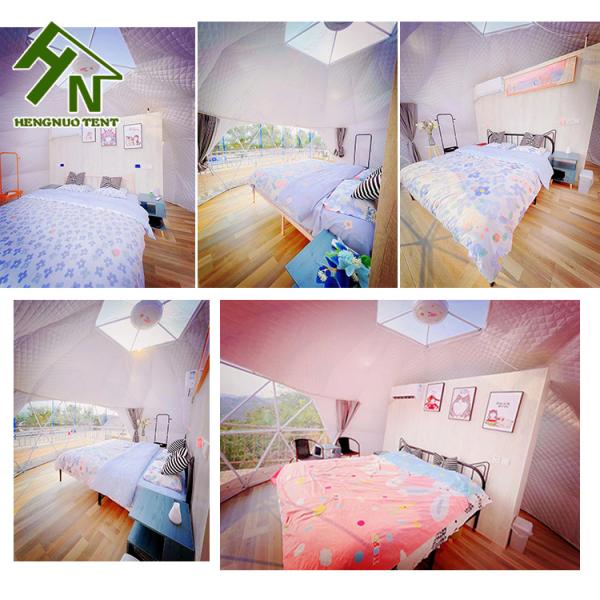 Шатра геодезического купола 4 человек сопротивление небольшого УЛЬТРАФИОЛЕТОВОЕ для выпусков нового товара