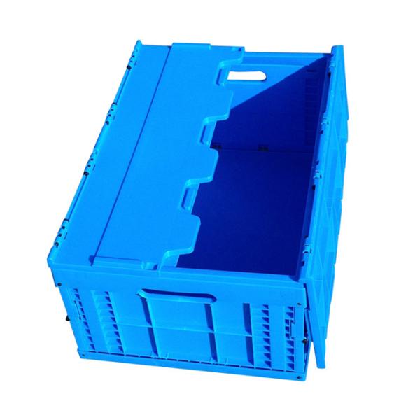plastic collapsible crate plastic stackable crates folding boxs with lids