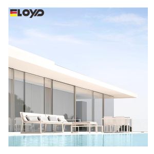 Звукоизоляция Энергосберегающая Алюминиевая Сдвижная Дверь Цена Затемненное Стекло Водостойкое Среднее и узкое Сдвижная Дверь