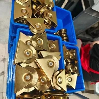 Rolamento de porta deslizante de rolamento único V Roda de porta deslizante de ranhura