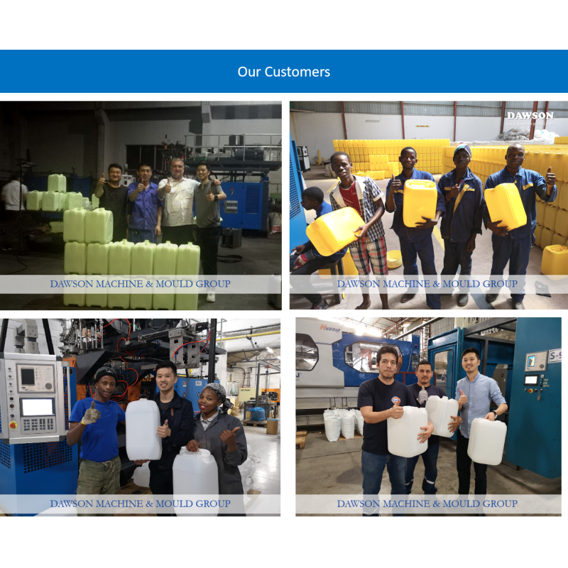 Hydraulic servo motor extrusion blow molding machine producing 20 liters HDPE plastic jerrycan oil bottle single station