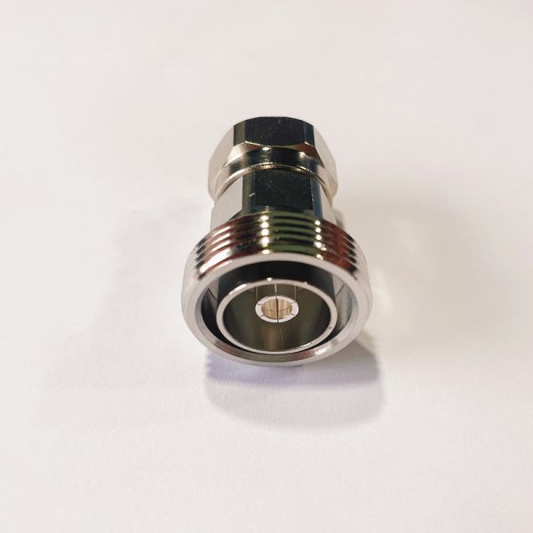 Brass RF Adapter ODM 4.3-10 / DIN -JK  4.3-10 Male To 7 / 16 / DIN / L29 Female Adapter