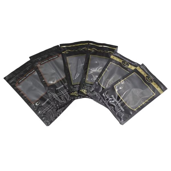 Customizable Moisture-Retaining Cigar Flat Seal Bag with 69% Humidity Retention Eco-Friendly 3-Side Seal Made of CPP Plastic