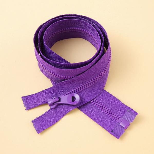 Reinforced Teeth #5 Resin Coil Zipper Open End Design For Apparel Textile