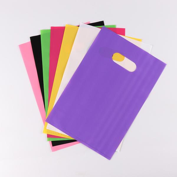 Promotion hanging waterproof drawstring compostable Beam Mouth PE Plastic Clothes Drawstring Shopping Bags