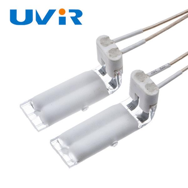 ИК-нагревательный элемент UVIR 3D L-Type с белым покрытием из кварца, 1100 Вт, 115 В