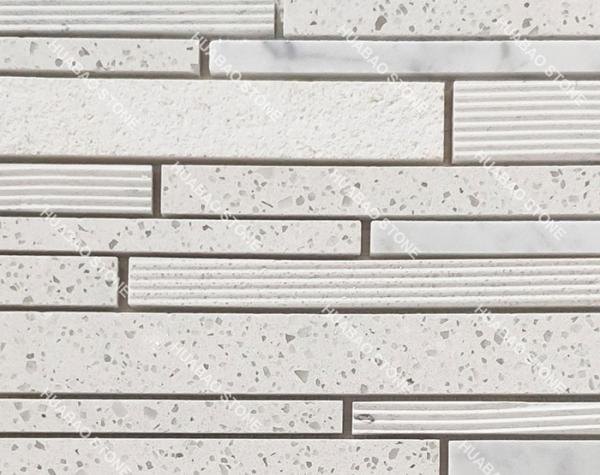 0.55% water absorption Mosaic stone Tiles panels for bathroom kitchen wall or floor