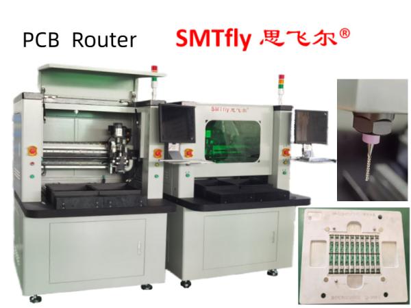 Máquina de roteador de PCB de programação CNC de alta precisão com alinhamento de câmera CCD