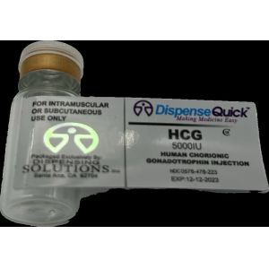 Hcg 50000 Iu Hologram Small Medicine Bottle Labels Customizable PAPER/PET/PVC Material