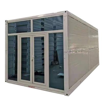 Container dobrável Casa de suprimentos Casa 20ft escritório PVC janela deslizante para necessidades de hospedagem no hotel