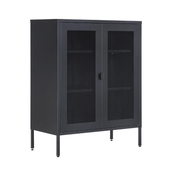 H1015mm Living Room Storage Cabinet Modern Steel Sideboard Storage Cabinet