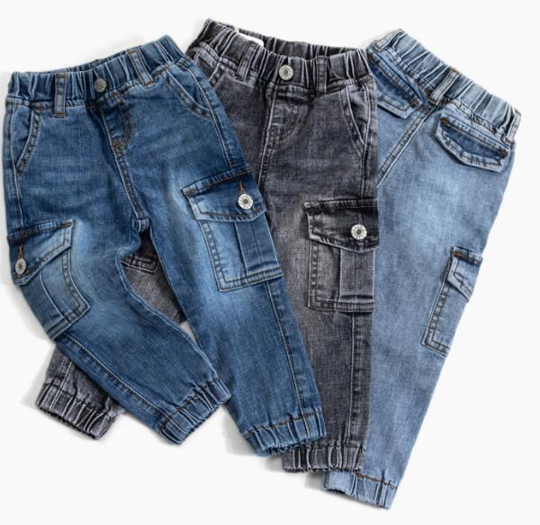 Breathable Kids Jeans Custom Logo Soft Fabric Denim Pants Boys Fashion Jrt4