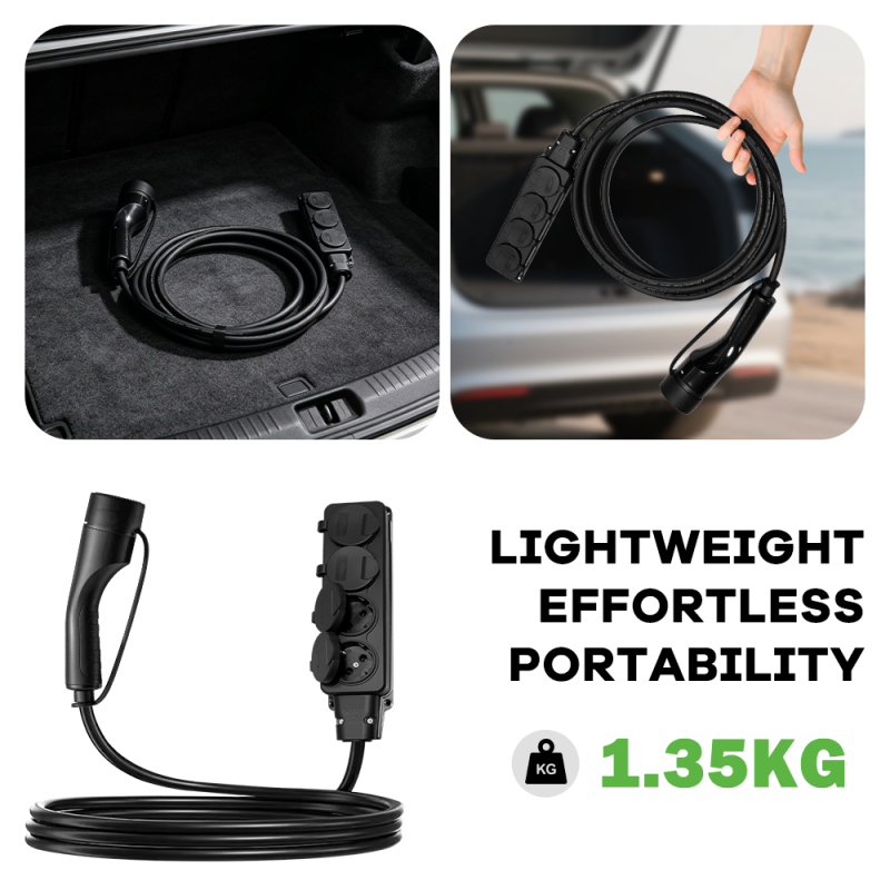 Vehicle To Load Socket 3.5kW V2L Adapter Type 2 EV Discharge Plug