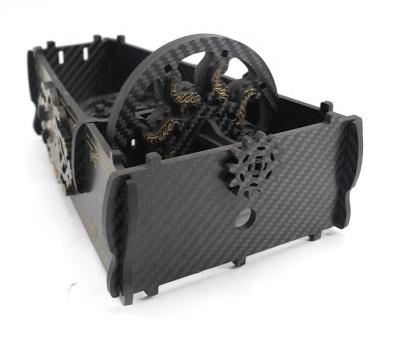 T700 T800 fez à máquina a máquina do Cnc da fibra do carbono para vidros Toy Parts do zangão