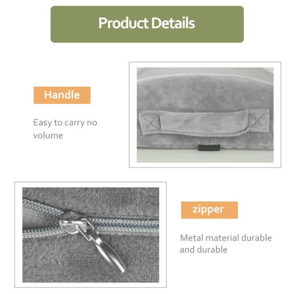 Adjustable Strap Memory Foam Lumbar Support Pillow for Chair and Car Seat CE Approved