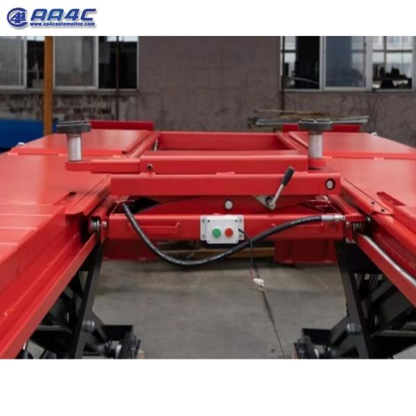 Low profile alignment scissor lift with 2 pcs sliding crossbeam jack rolling jack 5T 4.5M runway AA-ALSL50HC