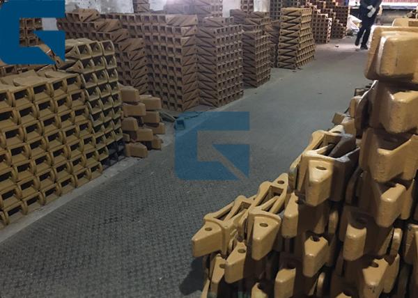 Dentes amarelos da cubeta da máquina escavadora de EC460R mini, dentes da cubeta do escavador do ferro