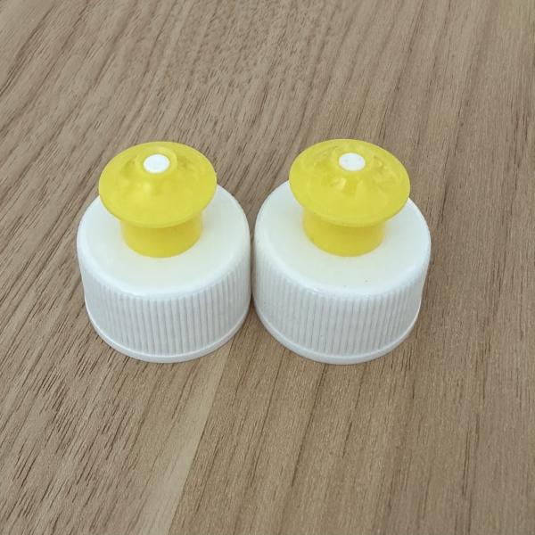 28/410 Plastic Cap Push Pull Cap with Customized Color in High Demand