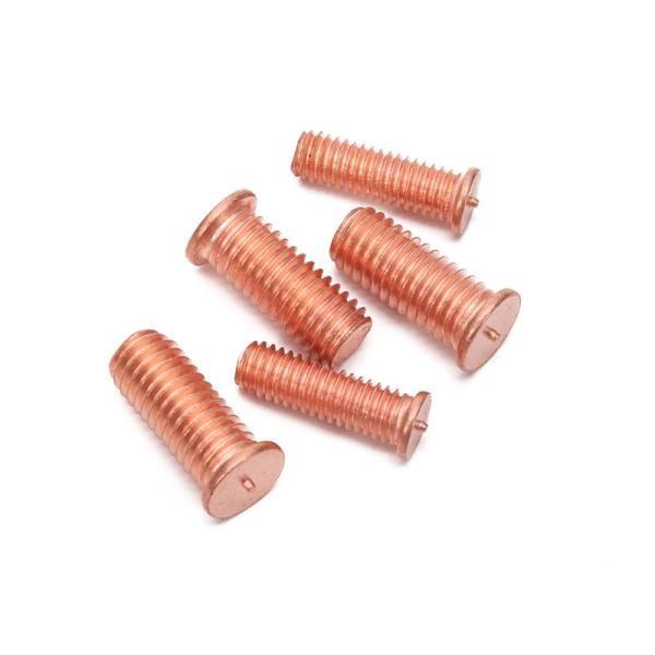 Bright Finish Uncoated JIS Standard Carbon Steel Copper Plated Stud Welding Bolt for Stainless Steel Spot Welding Screw
