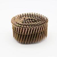 clavo de madera de capítulo brillante de acero inoxidable de la bobina de la plataforma de 15 grados