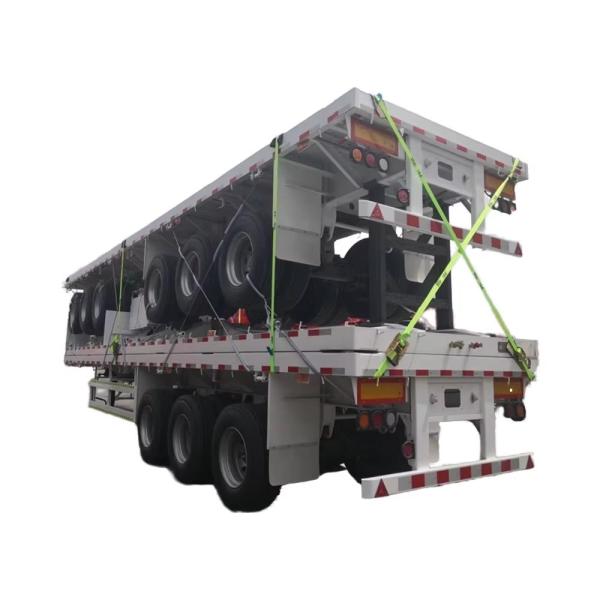 CIMC 50Ton 3-axle 50Ton Flatbed Semitrailer Truck Trailer for Container Cargo Transport