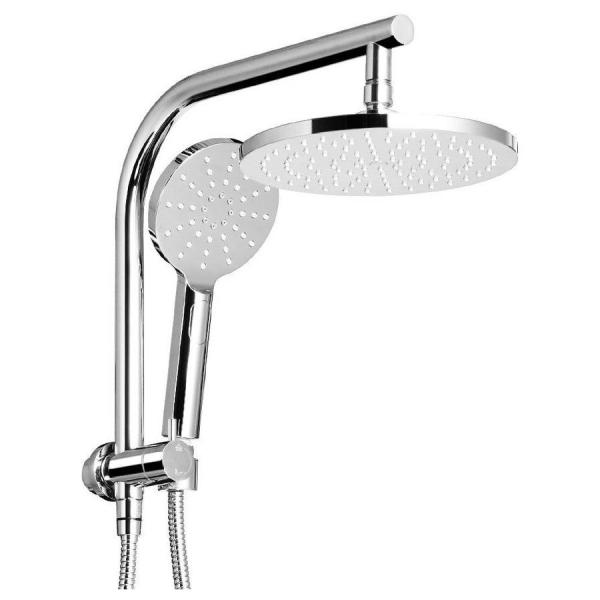 Sliver Lizhen Hwa-Con Handheld Round High Pressure Chrome Shower Head With Slide Bar