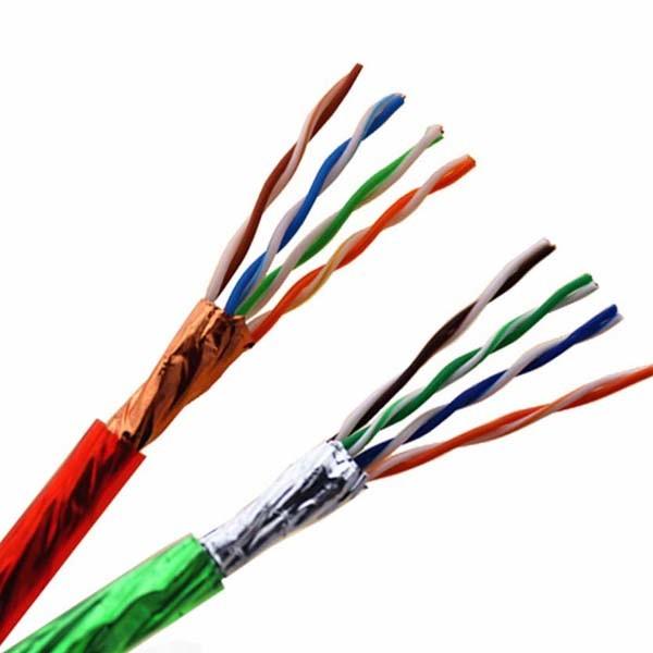 O PE exterior do ftp LAN Cable CAT5e do núcleo de cobre desencapado 305m/PVC revestiu