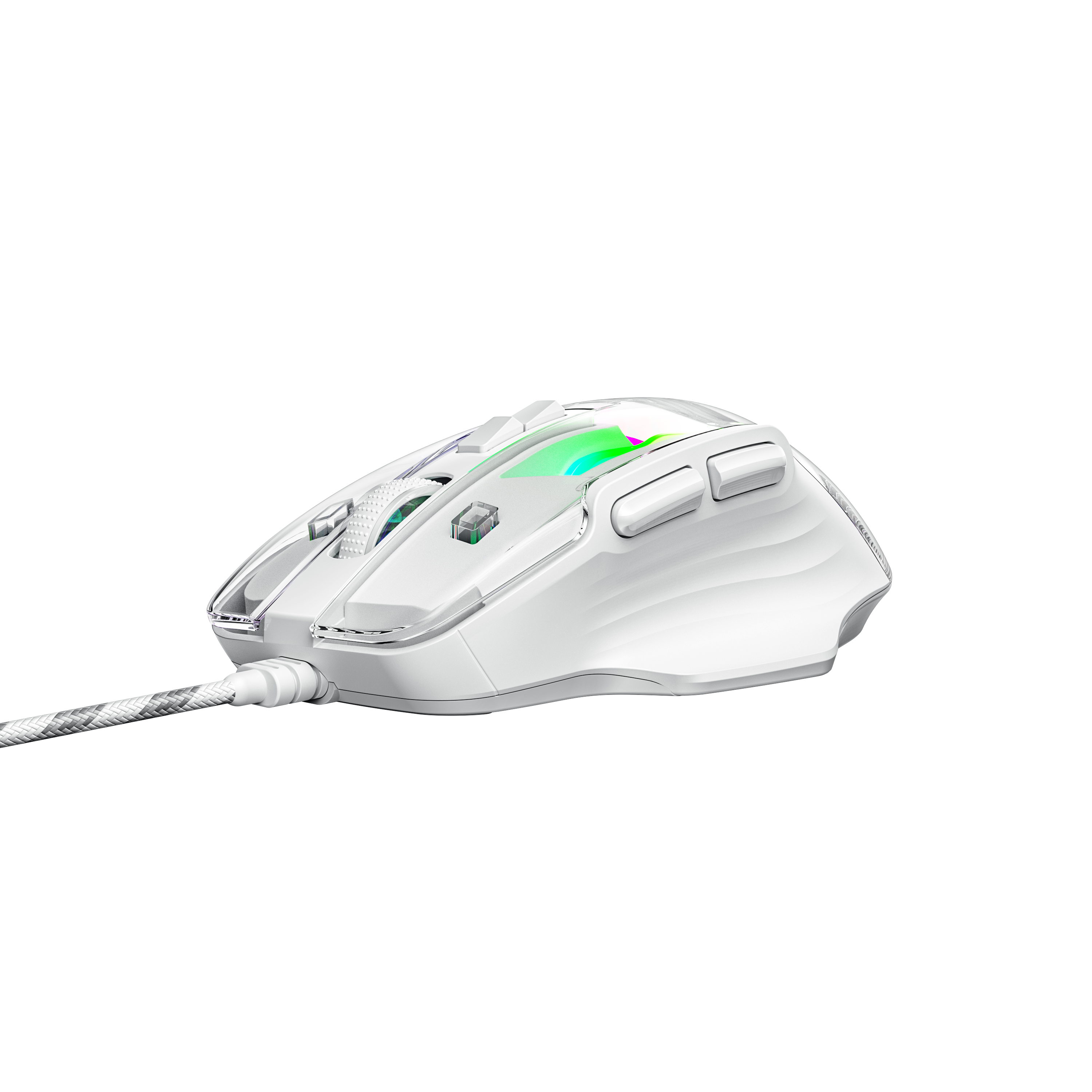 Ergonomic 115g Wireless Mouse 2.4G Bluetooth Dual Connection 4000 DPI 3 Million Clicks RGB Breathing Light
