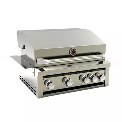 30 Inch 4 Burner Built In Gas Grills With Side Burner Outdoor Kitchen