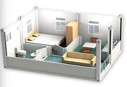 Flatpack складываемые складываемые модульные дома Контейнер теплоизоляция
