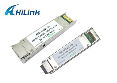 Módulo profissional 40KM de Gigabit Ethernet do transceptor 10 da fibra do WDM SMF BIDI XFP