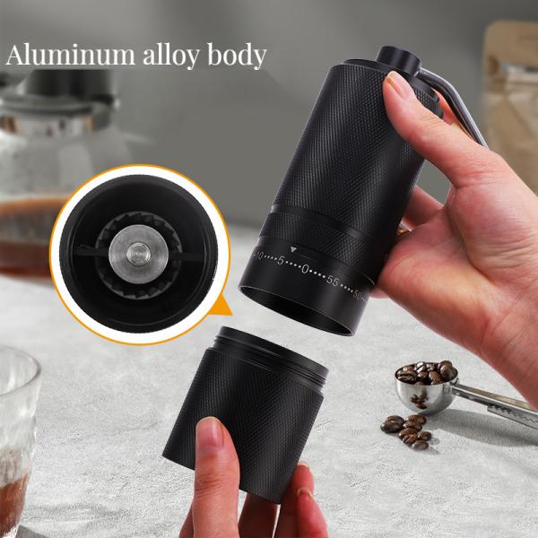 C2 Manual Coffee Grinder Ceramic Conical Burr and 25g Capacity for Modern Kitchen