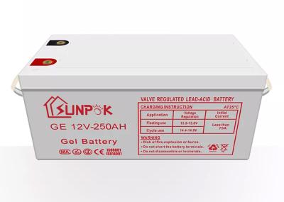 A bateria do gel do Agm 12V selou a bateria solar do armazenamento acidificado ao chumbo de 200ah 250ah