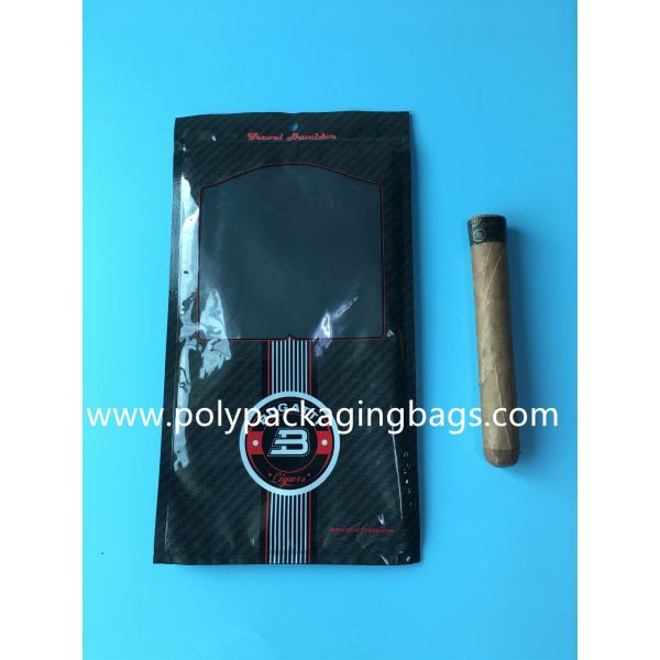 Classic Black 4-6 Cigar Humidor Bags / General Zipper Plastic Moisturizing Bag