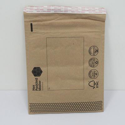 Shockproof Honeycomb Paper Mailer Bag 30x40cm Custom Printed Brand Logos