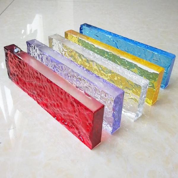 Artistic Textured Glass Brick Blocks for Residential and Commercial Projects
