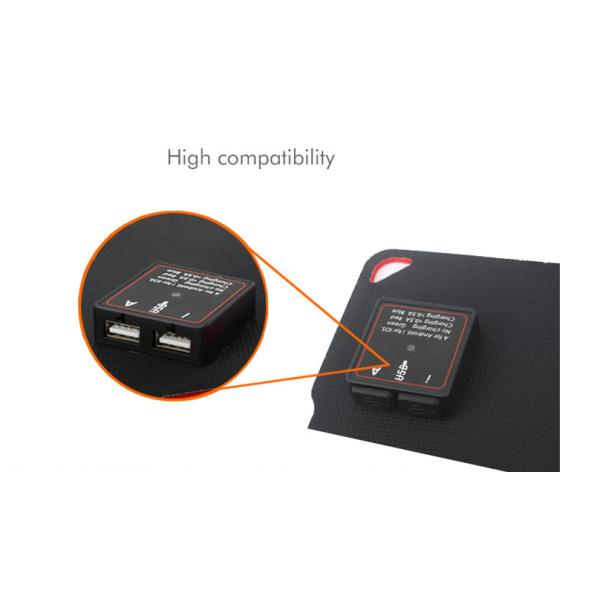 Panel solar portátil IPX5 a prueba de agua 28w Super Slim ETFE USB cargador solar