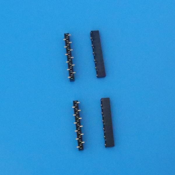 Brass Tin Plated PCB to PCB Connector , Single Row 12 Pins Male to Female Connectors