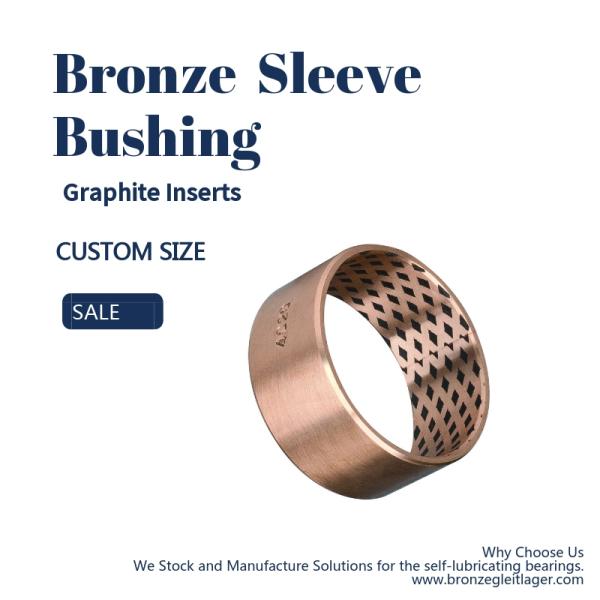 El forrar tapado grafito fino de la pared métrico y la pulgada clasifica la manga de bronce FB09G