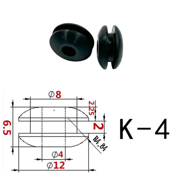 Custom Logo Flat Bottomed Cone Silicone Grommet for High and Low Temperature Resistance in Durable Material