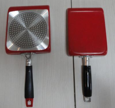 24cm Square Nonstick Frying Pan With Marble / Powder Coating