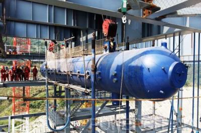 CFB Coal Fired Horizontal Boiler Steam Drum Alloy Steel structure
