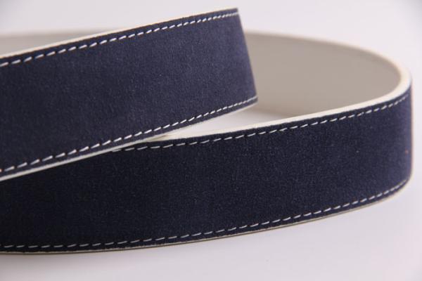Suede Mens Leather Dress Belt 100 - 140cm Length With Zinc Alloy Buckle