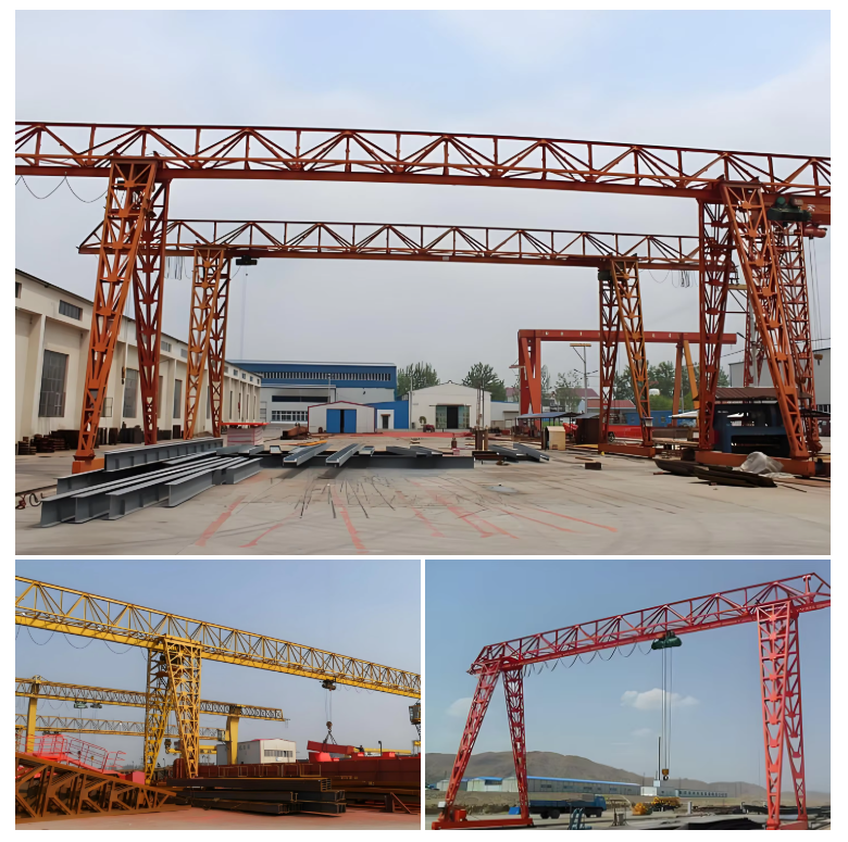 20 Ton Rated Loading Capacity Adjustable Gantry Crane with Remote Controller and Ground Control for Outdoor Construction